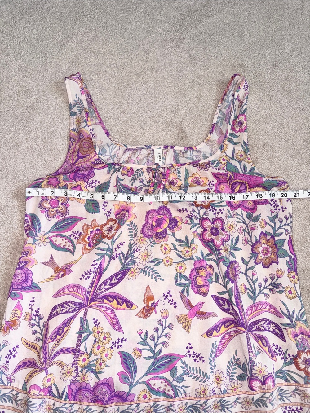 🔥🔥SALE!!🔥🔥 Spell Designs Mojave Lily Mini Floral Sleeveless mini Dress - Picture 8 of 14
